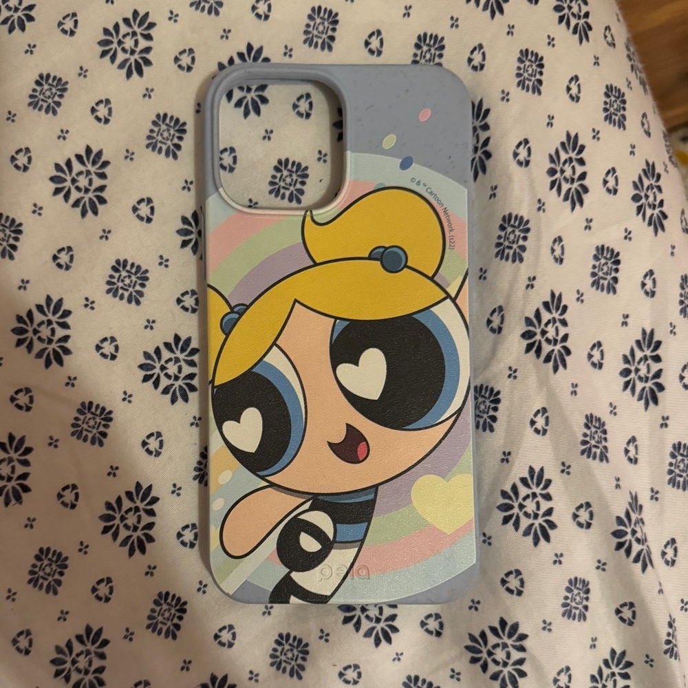 pela iphone 13 pro max phone case bubbles power puff edition